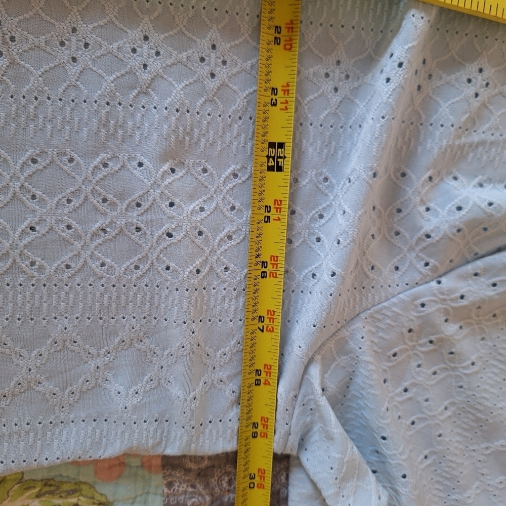 Light Blue Eyelet Top - Picture 9 of 16